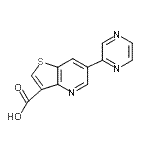 CAS#: 959245-32-0， 6-(2-Pyrazinyl)thieno[3,2-b]pyridine-3-carboxylic acid