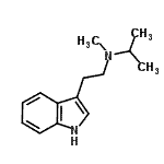 结构式 CAS# 96096-52-5, N-[2-(1H-吲哚-3-基)乙基]-N-甲基-2-丙胺