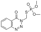 CAS 登录号：961-22-8， 硫代磷酸 O,O-二甲基 S-((4-氧代-1,2,3-苯并三嗪-3(4H)-基)甲基)酯