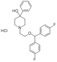 CAS#: 96122-79-1， 1-(2-(Bis(4-Fluorophenyl)Methoxy)Ethyl)-4-Phenyl-4-Piperidinol Hydrochloride