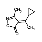 CAS#: 96151-79-0， (4E)-4-(1-Cyclopropylethylidene)-3-methyl-1,2-oxazol-5(4H)-one