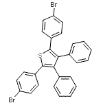 CAS#: 96216-36-3， 2,5-Bis(4-bromophenyl)-3,4-diphenylthiophene