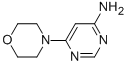 structure of CAS# 96225-80-8, 6-(4-Morpholinyl)-4-Pyrimidinamine;6-Morpholino-Pyrimidin-4-Ylamine;4-AMINO-6-MORPHOLINOPYRIMIDINE;6-Morpholinopyrimidin-4-Amine