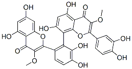 CAS#: 96253-81-5， 8-[6-(5,7-Dihydroxy-3-Methoxy-4-Oxo-4H-1-Benzopyran-2-Yl)-2,3-Dihydroxyphenyl]-2-(3,4-Dihydroxyphenyl)-5,7-Dihydroxy-3-Methoxy-4H-1-Benzopyran-4-One