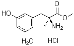 structure of CAS# 96687-21-7, Methyl 3-hydroxy-alpha-methylphenylalaninate hydrochloride hydrate;3-Hydroxy<wbr>-α-méthyl<wbr>phénylala<wbr>ninate de<wbr> méthyle,<wbr> chlorhyd<wbr>rate, hyd<wbr>rate;Methyl 3-<wbr>hydroxy-α<wbr>-methylph<wbr>enylalani<wbr>nate hydr<wbr>ochloride<wbr> hydrate;Methyl-3-hydroxy-α-methylphenylalaninathydrochloridhydrat