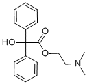 结构式 CAS# 968-46-7, 苯基乙醇酸 2-(二甲基氨基)乙基酯