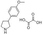 structure of CAS# 96877-34-8, 3-(4-Methoxyphenyl)Pyrrolidine Oxalate;3Aax-Q01-4
