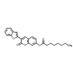 CAS#: 97004-80-3, 3-(1,3-Benzoxazol-2-yl)-2-oxo-2H-chromen-7-yl octanoate