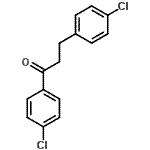 结构式 CAS# 97009-36-4, 1,3-二(4-氯苯基)-1-丙酮