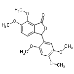 CAS#: 97081-05-5， 6,7-Dimethoxy-3-(2,4,5-trimethoxyphenyl)-2-benzofuran-1(3H)-one