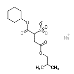 CAS#: 97158-41-3， sodium 1-(cyclohexoxy)-4-isobutoxy-1,4-dioxo-butane-2-sulfonate
