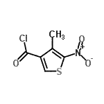 CAS#: 97187-90-1， 4-Methyl-5-nitro-3-thiophenecarbonyl chloride