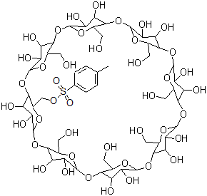 结构式 CAS# 97227-33-3, 单-6-O-(P-甲苯磺酰基)-gamma-环糊精