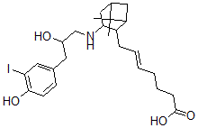 CAS#: 97228-80-3， 9,11-Dimethylmethano-11,12-Methano-16-(3-Iodo-4-Hydroxyphenyl)-13,14-Dihydro-13-Aza-15-Tetranorthromboxane A2