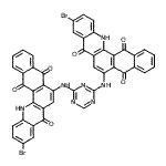CAS#: 97338-14-2， 10-bromo-6-[[4-[(10-bromo-5,8,14-trioxo-13H-naphtho[2,3-c]acridin-6-yl)amino]-1,3,5-triazin-2-yl]amino]-13H-naphtho[2,3-c]acridine-5,8,14-trione