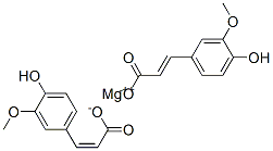CAS 登录号：97403-85-5， (Z)-3-(4-羟基-3-甲氧基苯基)-2-丙烯酸镁盐(2:1)