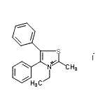 CAS#: 97453-89-9， 3-Ethyl-2-methyl-4,5-diphenyl-1,3-thiazol-3-ium iodide