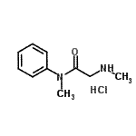 CAS#: 97454-51-8， N-methyl-2-methylamino-N-phenyl-acetamide hydrochloride