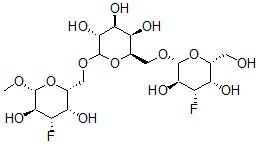 CAS#: 97462-02-7， Methyl O-(3-Deoxy-3-Fluoro-Galactopyranosyl)(1-6)-O-Galactopyranosyl(1-6)-3-Deoxy-3-Fluorogalactopyranoside
