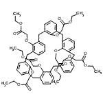CAS#: 97600-45-8， Hexaethyl 2,2',2'',2''',2'''',2'''''-[heptacyclo[31.3.1.1<sup>3,7</sup>.1<sup>9,13</sup>.1<sup>15,19</sup>.1<sup>21,25</sup>.1<sup>27,31</sup>]dotetraconta-1(37),3(42),4,6,9(41),10,12,15(40),16,18,21(39),22,24,27(38),28,30,33,35-octadecaene-37,3 8,39,40,41,42-hexaylhexakis(oxy)]hexaacetate