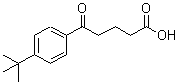 structure of CAS# 97692-66-5, 5-[4-(2-Methyl-2-propanyl)phenyl]-5-oxopentanoic acid;5-(4-t-Butylphenyl)-5-oxovaleric acid;5-(4-tert-Butylphenyl)-5-oxovaleric acid;5-(4-tert-Butylphenyl)-5-oxovalericacid