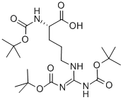 structure of CAS# 97745-69-2, (8S)-8-Carboxy-4-[(1,1-Dimethylethoxy)Carbonyl]-3-Imino-12,12-Dimethyl-10-Oxo-11-Oxa-2,4,9-Triazatridecanoic Acid 1-(1,1-Dimethylethyl) Ester;N-ALPHA,N-OMEGA1,N-OMEGA2-TRI-T-BUTOXYCARBONYL-L-ARGININE;N-ALPHA,N-OMEGA,N-OMEGA'-TRIS-BOC-L-ARGININE;BOC-ARGININE(BOC)2-OH