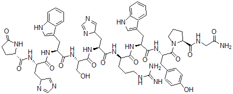 CAS 登录号:97850-15-2, 5-组氨酰-6-精氨酰-7-色氨酰-8-酪氨酸-LHRH
