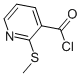 structure of CAS# 97936-43-1, 2-(Methylthio)-3-Pyridinecarbonylchloride;2-(Methylthio)-3-Pyridinecarbonyl Chloride;2-(Methylthio)Pyridine-3-Carbonyl Chloride;Btb 06290