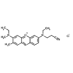 CAS#: 97952-43-7， 3-[ethyl-[7-(ethyl-methyl-amino)-8-methyl-phenoxazin-5-ium-3-yl]amino]propanenitrile chloride