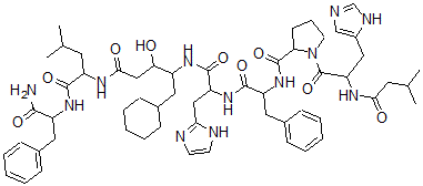 CAS#: 98105-34-1， Renin Inhibitory Peptide, 4-Amino-5-Cyclohexyl-3-Hydroxypentanoic Acid