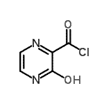 结构式 CAS# 98136-34-6, 3-羟基-2-吡嗪甲酰氯