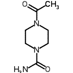 CAS#: 98337-79-2， 4-Acetyl-1-piperazinecarboxamide