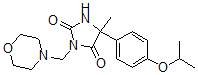 CAS 登录号：98402-05-2， 5-甲基-5-(4-(1-甲基乙氧基)苯基)-3-(4-吗啉基甲基)-2,4-咪唑烷二酮