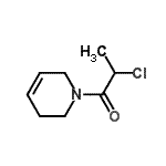 CAS 登录号：98458-45-8， 2-氯-1-(3,6-二氢-1(2H)-吡啶基)-1-丙酮