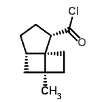 CAS#: 98462-81-8， (1S,4S,6S,9S)-4-Methyltricyclo[4.3.0.0<sup>1,4</sup>]nonane-9-carbonyl chloride