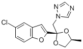 CAS#: 98519-04-1， cis-1-((2-(5-Chloro-2-Benzofuranyl)-4-Methyl-1,3-Dioxolan-2-Yl)Methyl) -1H-1,2,4-Triazole