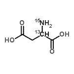 CAS#: 98532-13-9， (2-<sup>13</sup>C,<sup>15</sup>N)Aspartic acid