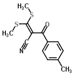 CAS 登录号：98606-85-0， 2-(4-甲基苯甲酰)-3,3-二(甲硫基)丙烯腈