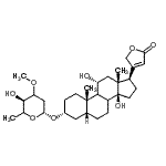 CAS#: 98633-61-5， (3alpha,5beta,8xi,9xi,11alpha)-3-[(2,6-Dideoxy-3-O-methyl-beta-D-glycero-hexopyranosyl)oxy]-11,14-dihydroxycard-20(22)-enolide