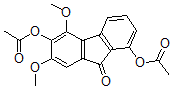 CAS 登录号：98665-32-8， 1,6-二(乙酰氧基)-5,7-二甲氧基-9H-芴-9-酮