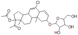CAS#: 98753-24-3， 3-O-Arabinofuranosylchlormadinol Acetate