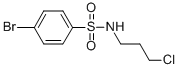 structure of CAS# 98768-71-9, 4-Bromo-N-(3-Chloropropyl)Benzenesulfonamide;Zinc04369099;Stk111996