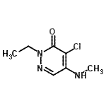 CAS#: 98796-15-7， 4-Chloro-2-ethyl-5-(methylamino)-3(2H)-pyridazinone