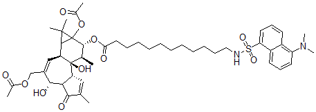 CAS#: 98897-16-6， 12-O-(12(N)-Dansylaminododecanoyl)Phorbol 12,20-Diacetate