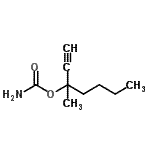 CAS#: 99062-80-3， 3-Methyl-1-heptyn-3-yl carbamate