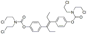 CAS#: 991-23-1， Bis[N,N-bis(2-chloroethyl)carbamic acid](1,2-diethyl-1,2-ethenediyl)di(4,1-phenylene) ester