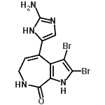 CAS#: 99102-22-4， 4-(2-Amino-1H-imidazol-5-yl)-2,3-dibromo-6,7-dihydropyrrolo[2,3-c]azepin-8(1H)-one