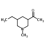 CAS#: 99175-86-7， 1-(5-Ethyl-1-methyl-3-piperidinyl)ethanone