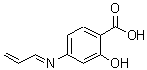 CAS#: 99185-01-0， 2-Hydroxy-4-[(E)-2-propen-1-ylideneamino]benzoic acid