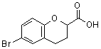 结构式 CAS# 99199-54-9, 6-溴-2-色满羧酸
